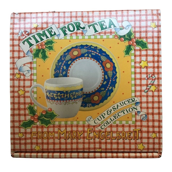 Mary Engelbreit Holiday Cup & Saucer - Picture 3 of 9